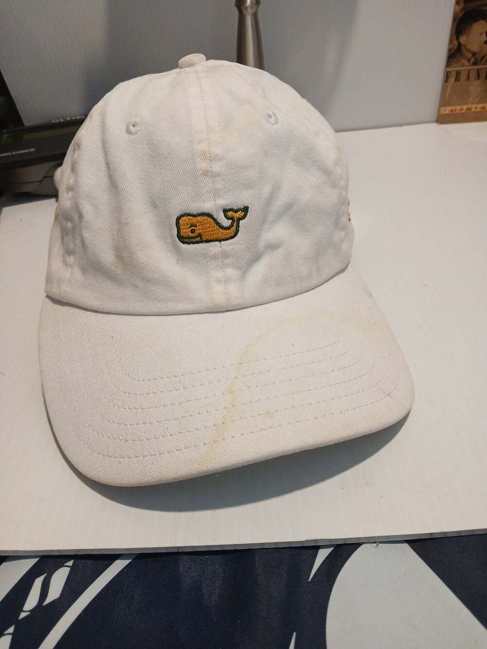 Vineyard Vines Baseball Cap White Baylor Bears Logo Strapback